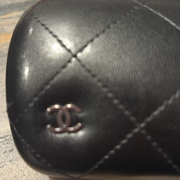 Chanel Glasses Case Black Quilted Italy - Picture 2 of 5